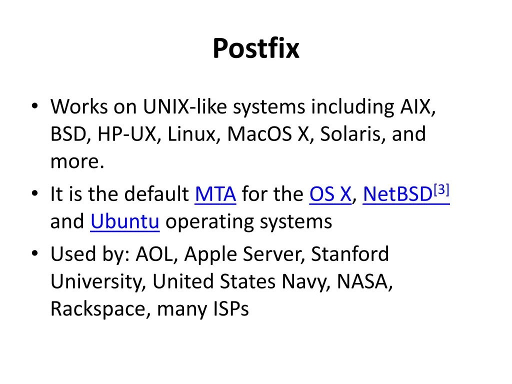 postfix