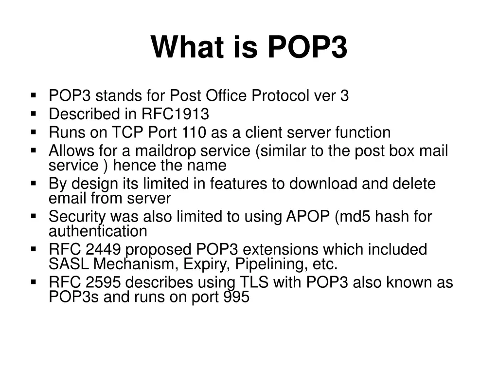 what is pop3