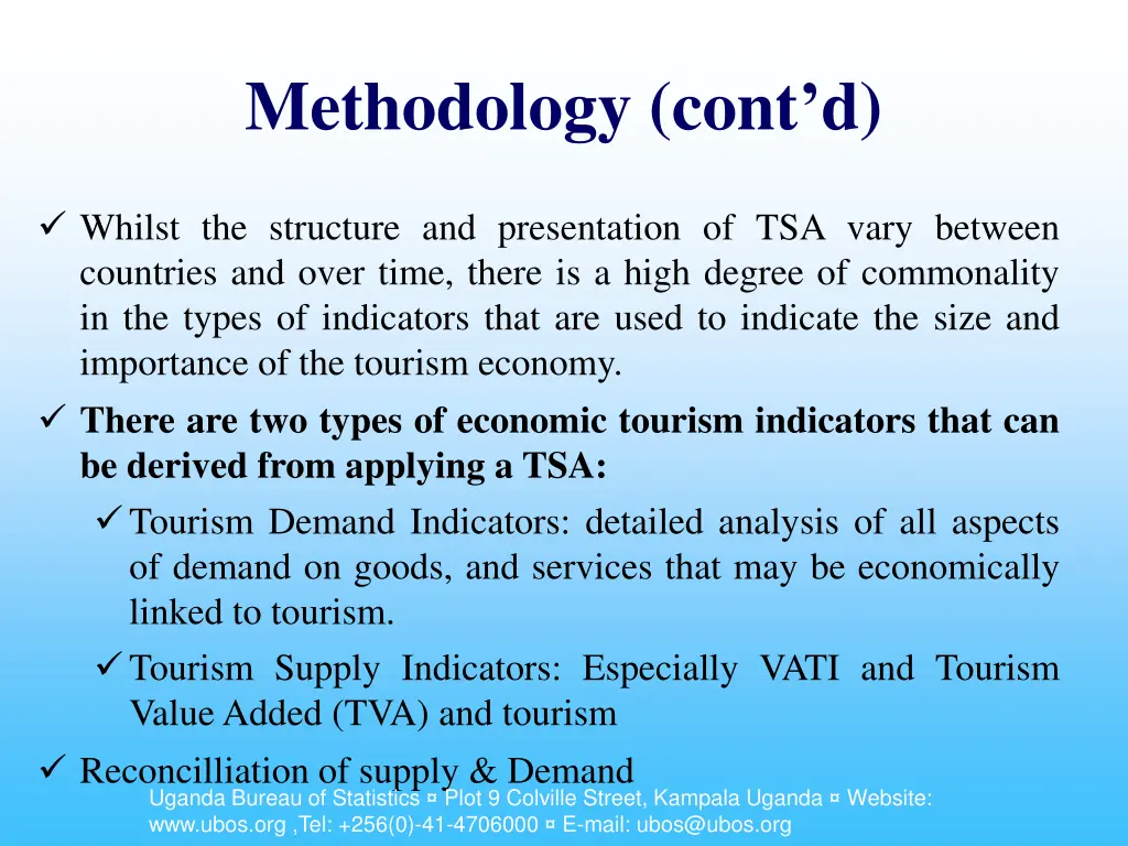 methodology cont d