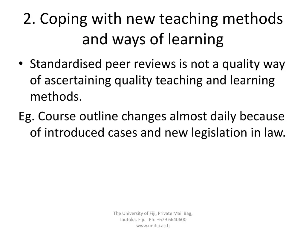 2 coping with new teaching methods and ways