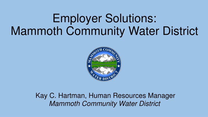 employer solutions mammoth community water