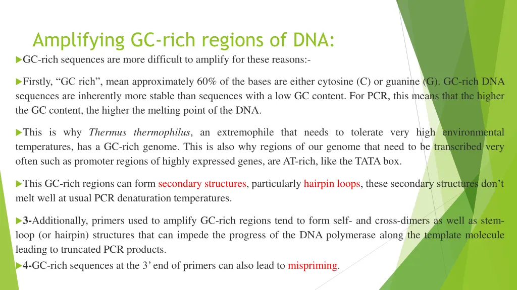 amplifying gc rich regions of dna gc rich