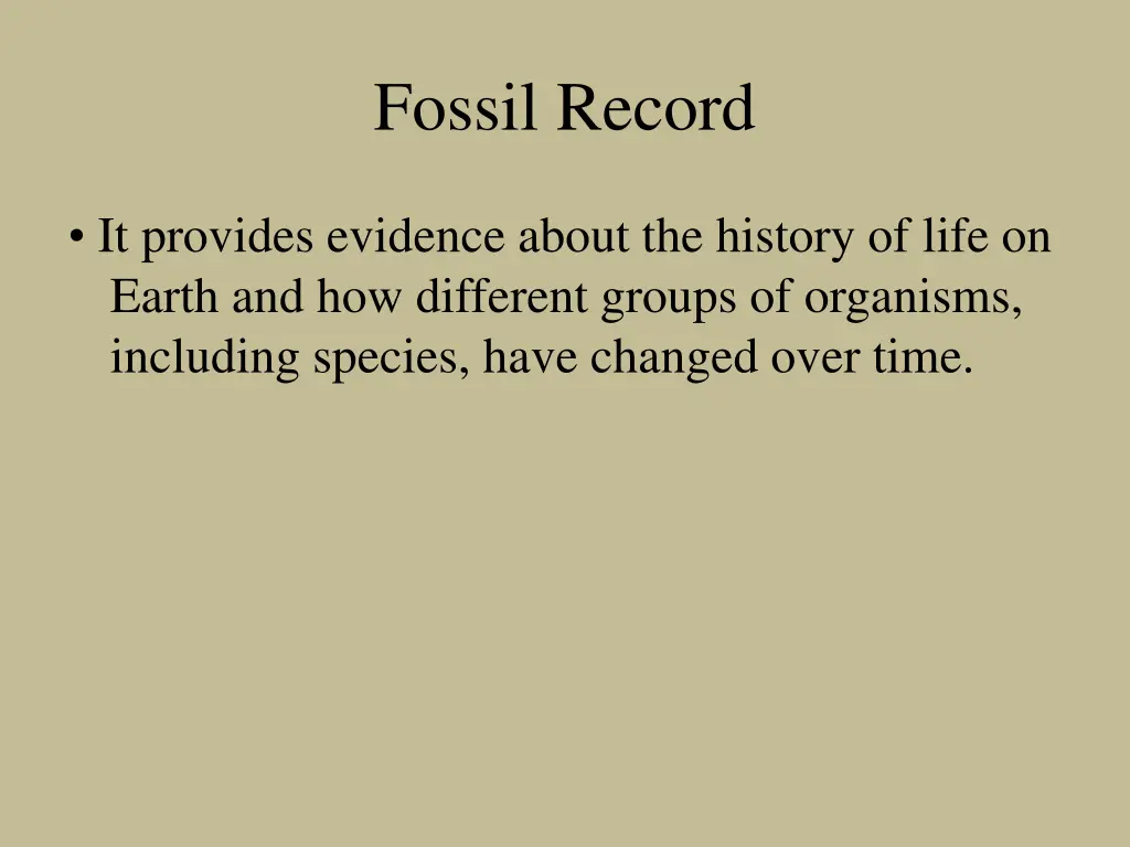 fossil record 1