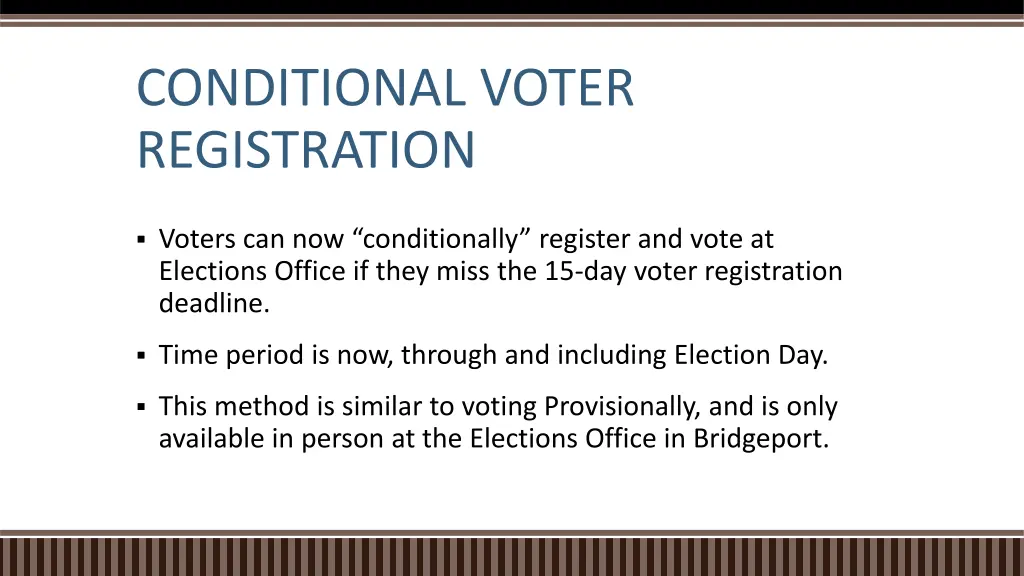 conditional voter registration