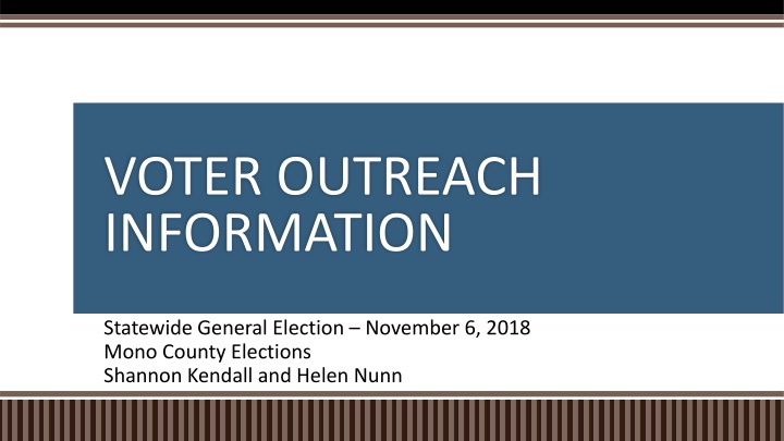 voter outreach information