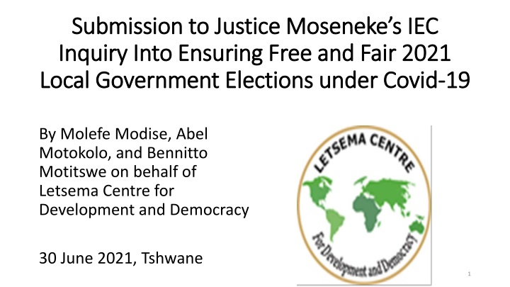 submission to justice moseneke s iec submission