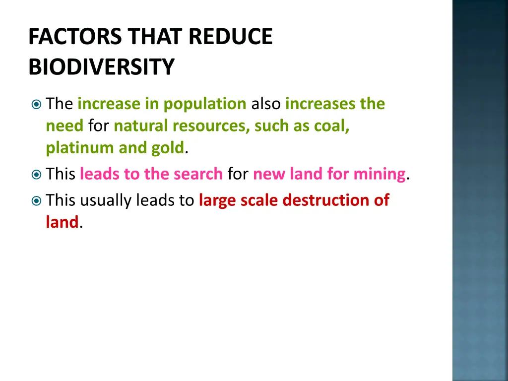 factors that reduce biodiversity 5