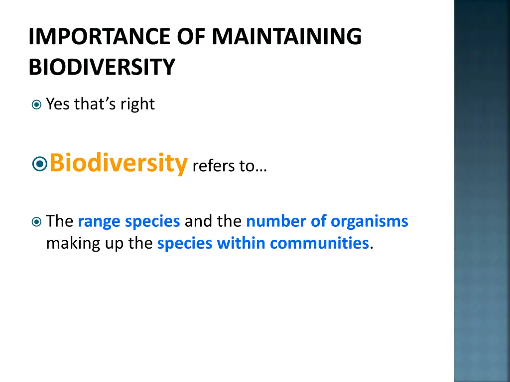 importance of maintaining biodiversity 1