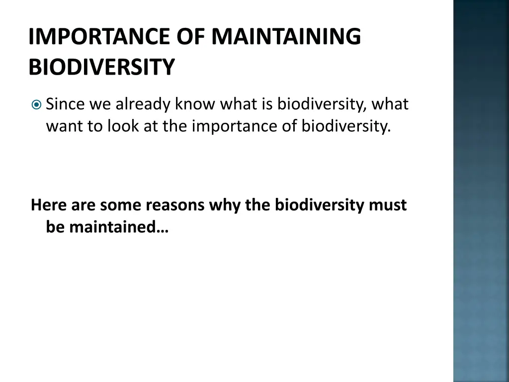 importance of maintaining biodiversity 4