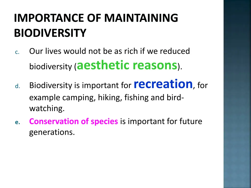 importance of maintaining biodiversity 6