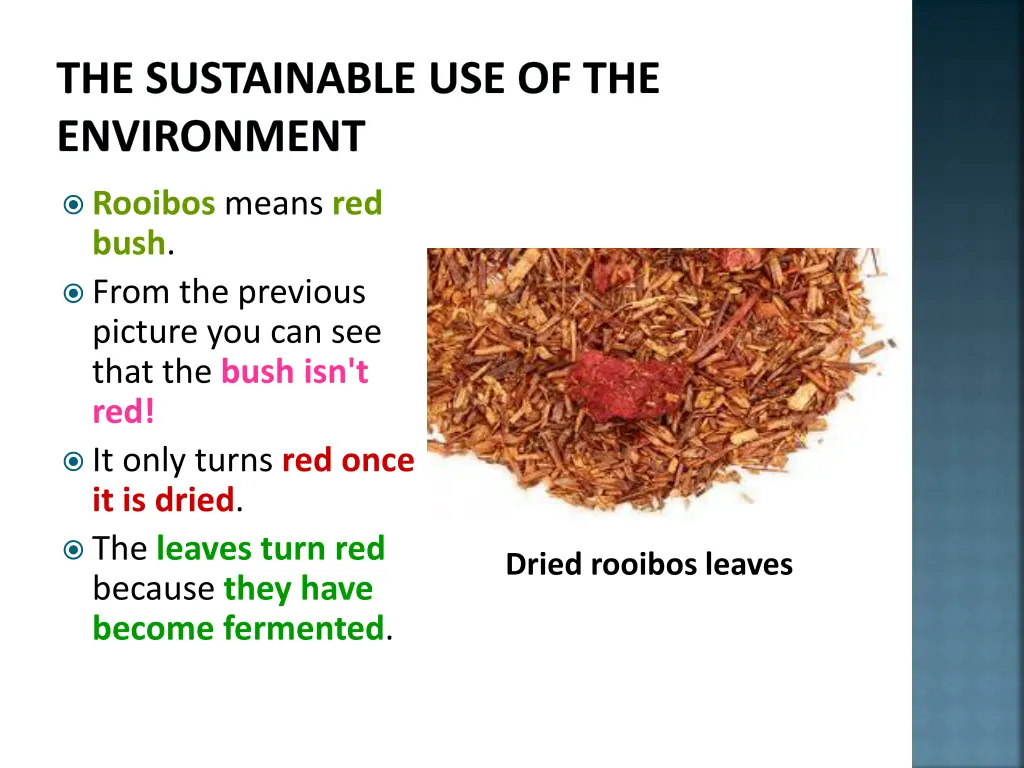 the sustainable use of the environment 11