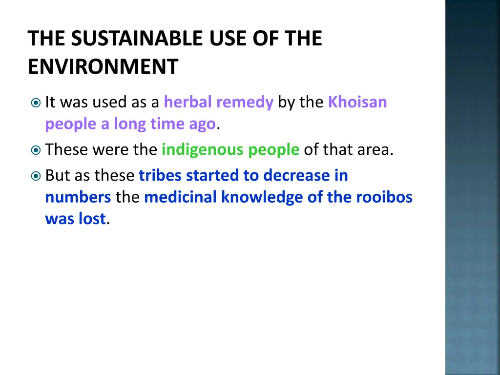 the sustainable use of the environment 12