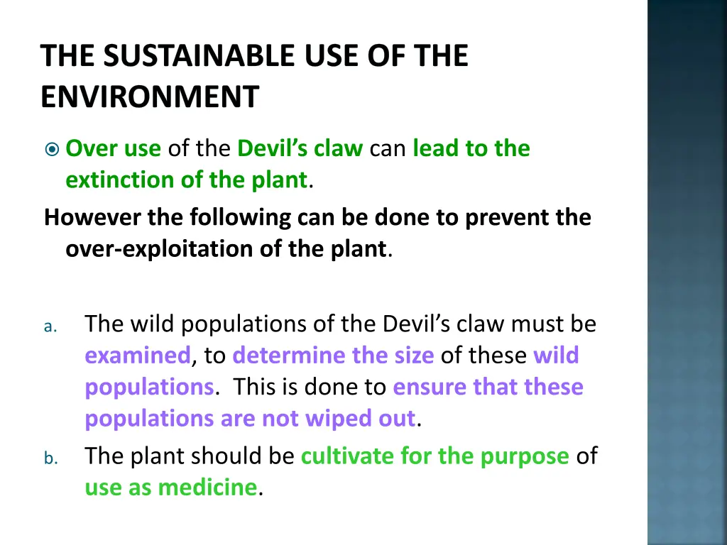 the sustainable use of the environment 5