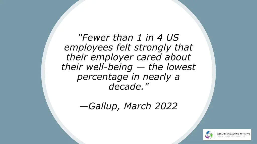 fewer than 1 in 4 us employees felt strongly that