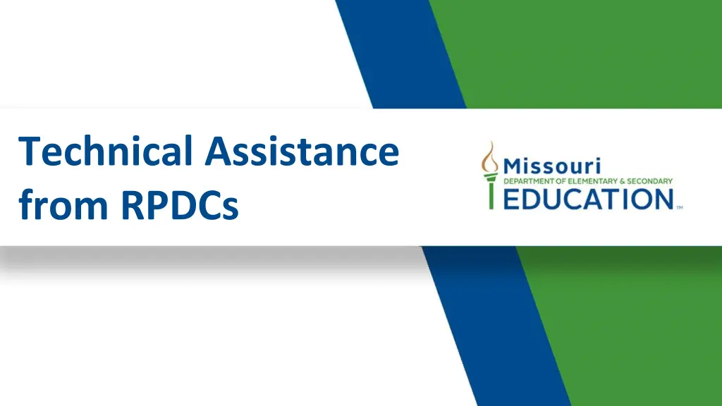 technical assistance from rpdcs