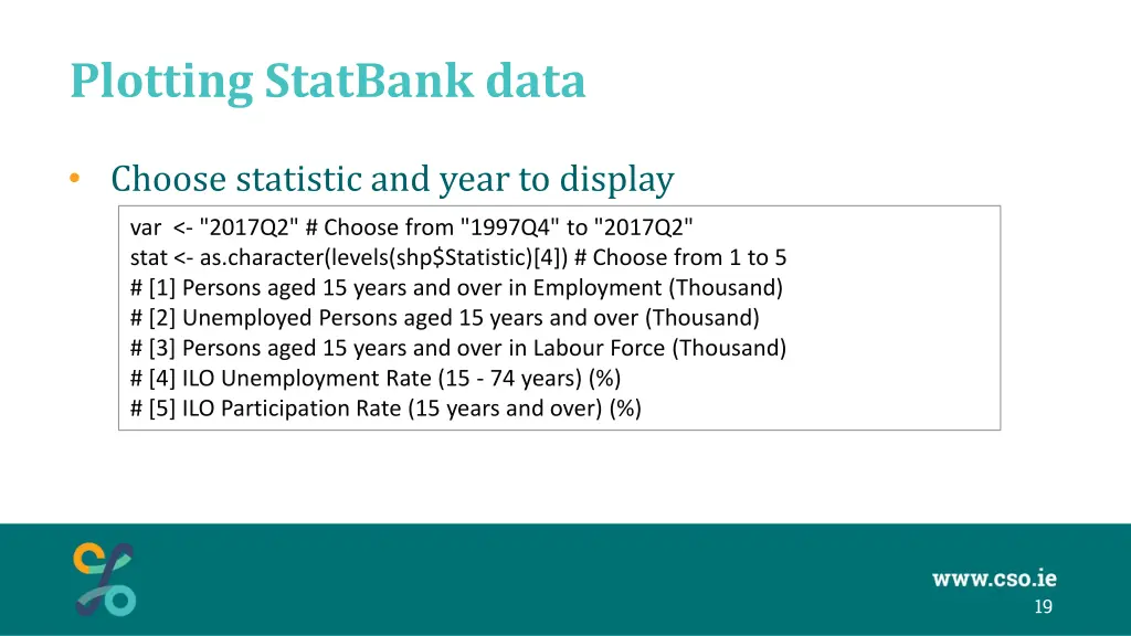 plotting statbank data