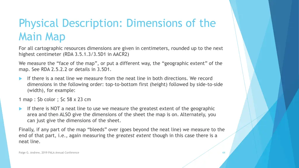 physical description dimensions of the main