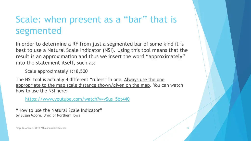 scale when present as a bar that is segmented