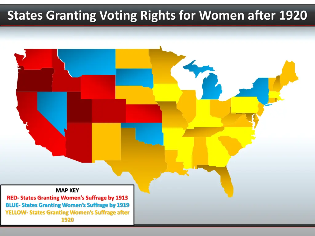 states granting voting rights for women after 1920