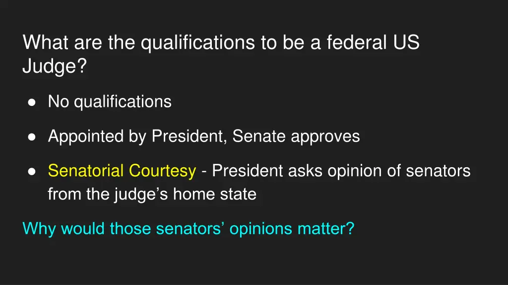 what are the qualifications to be a federal