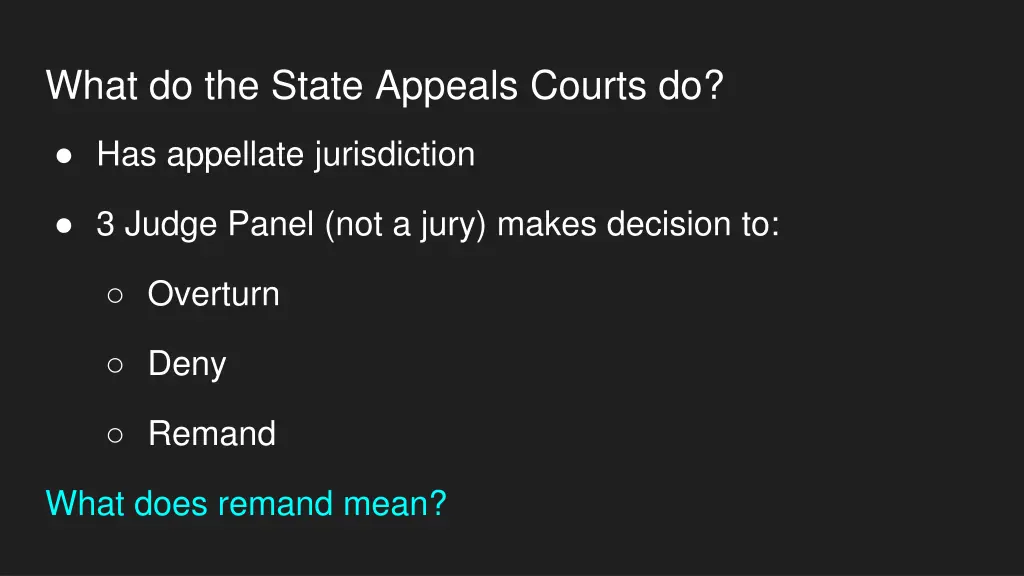 what do the state appeals courts do