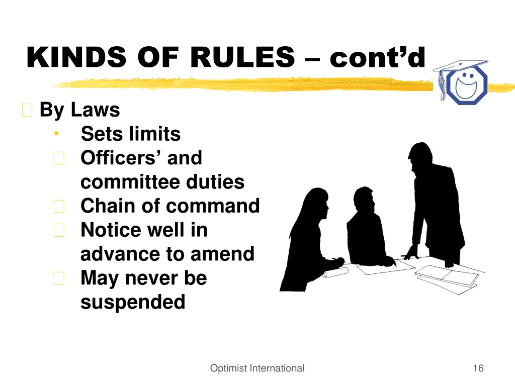 kinds of rules cont d 1