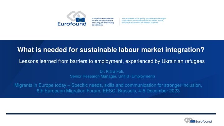 what is needed for sustainable labour market