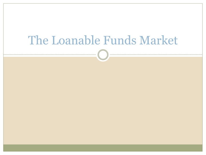 the loanable funds market