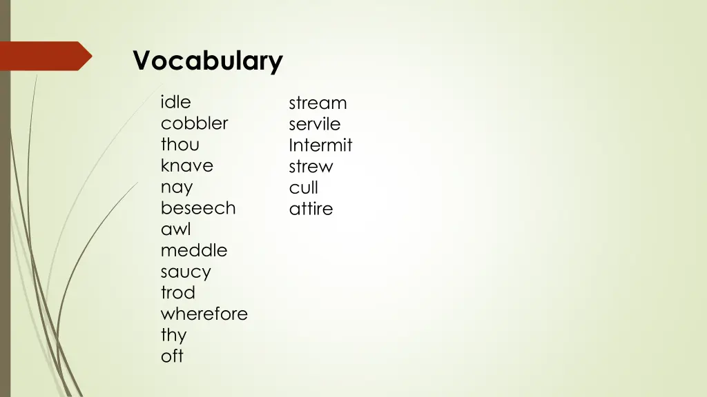 vocabulary