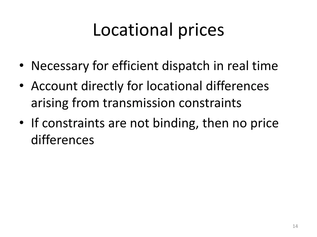 locational prices