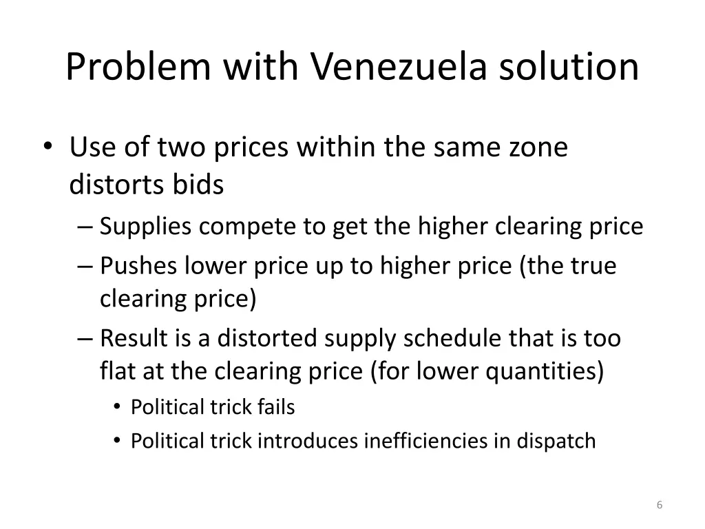 problem with venezuela solution