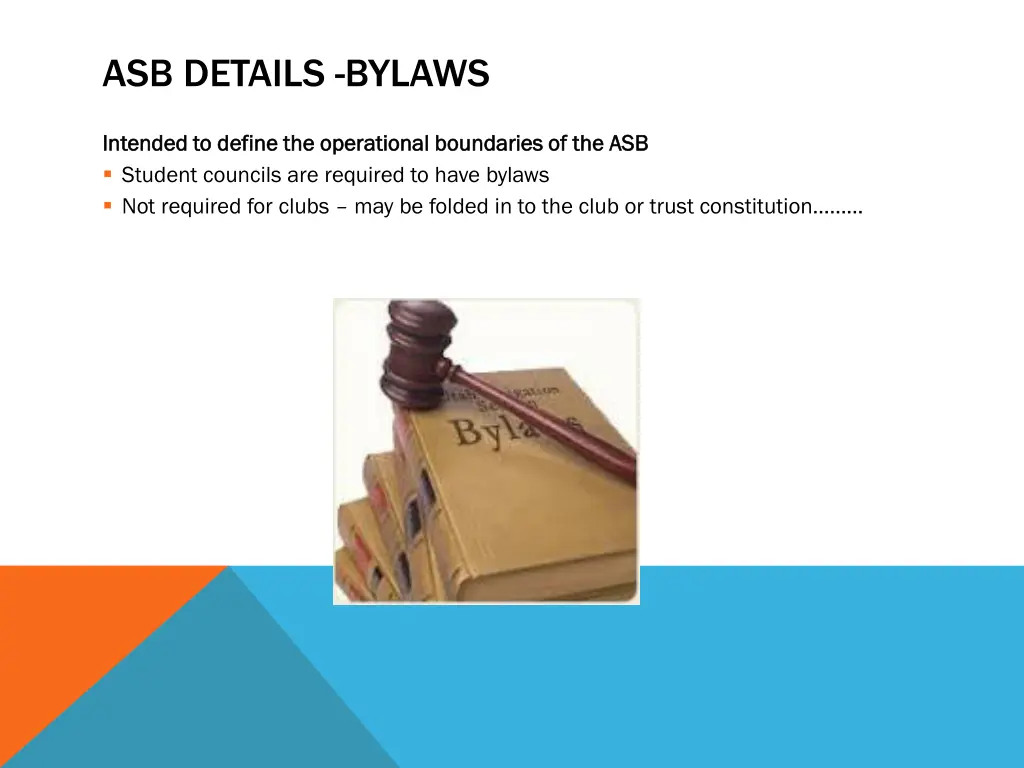 asb details bylaws