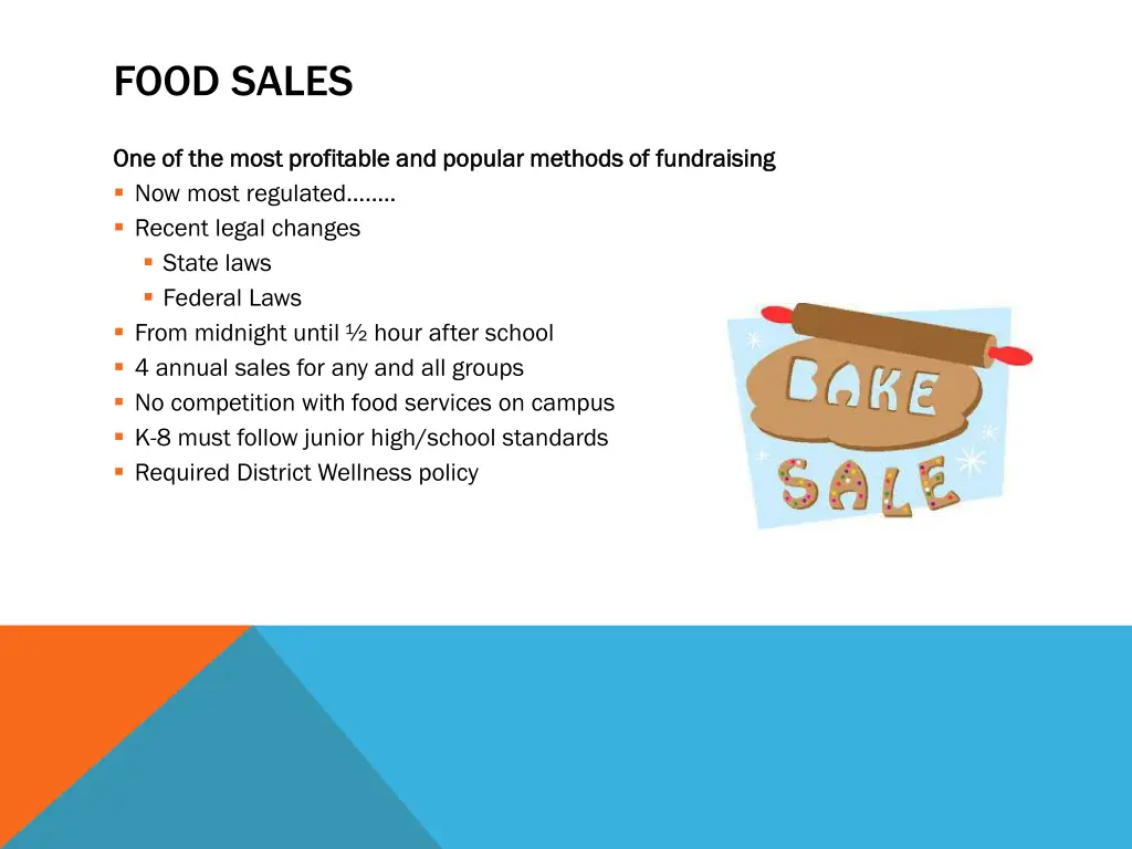 food sales