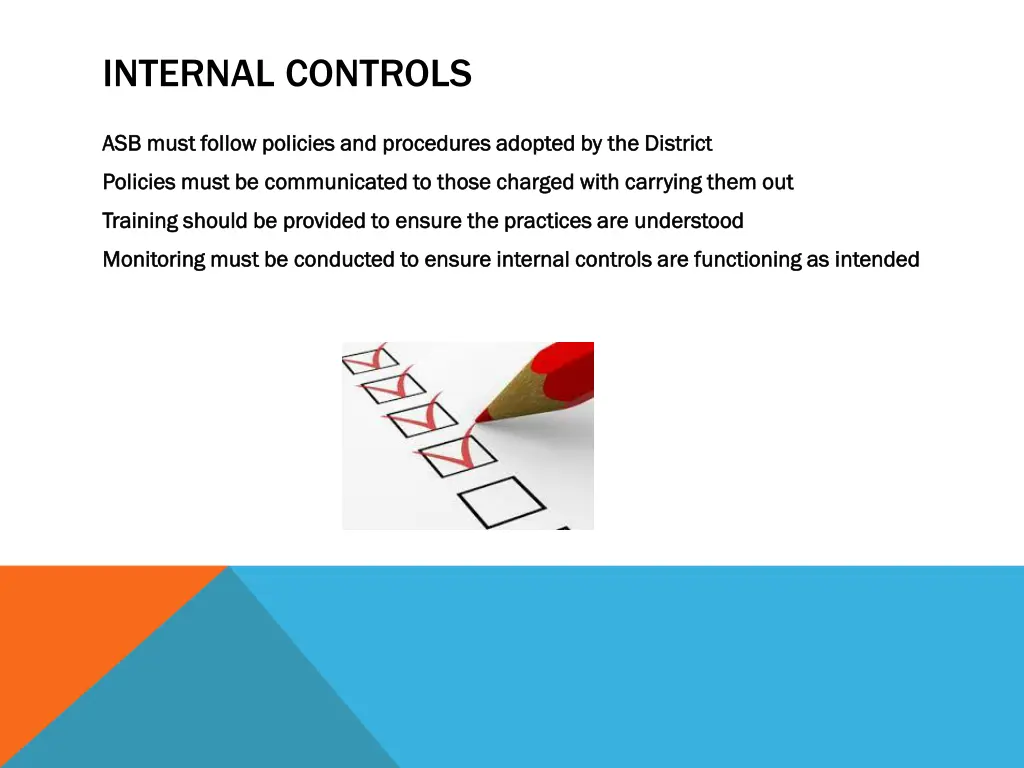 internal controls