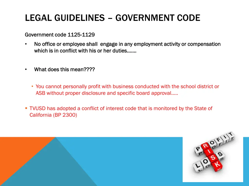 legal guidelines government code