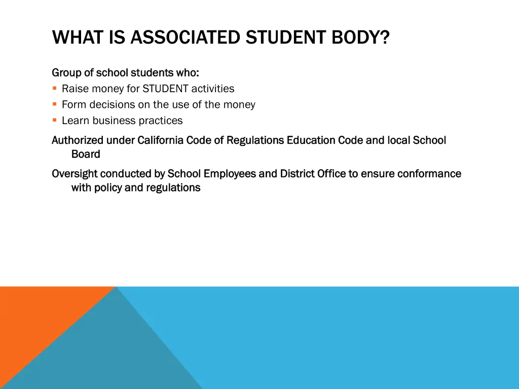 what is associated student body