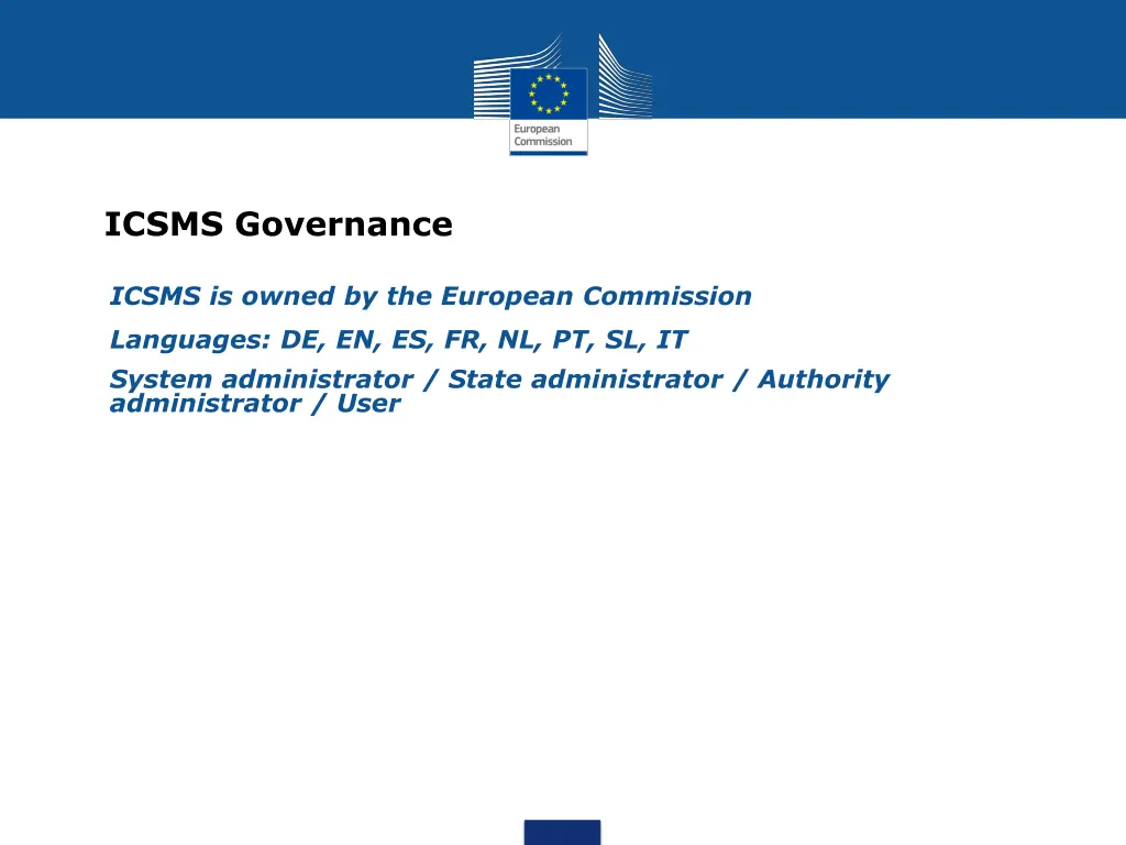 icsms governance