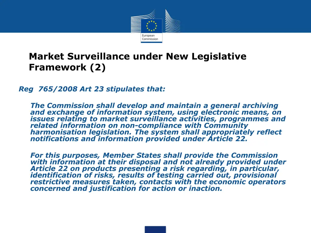 market surveillance under new legislative 1