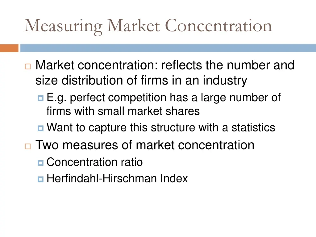 measuring market concentration