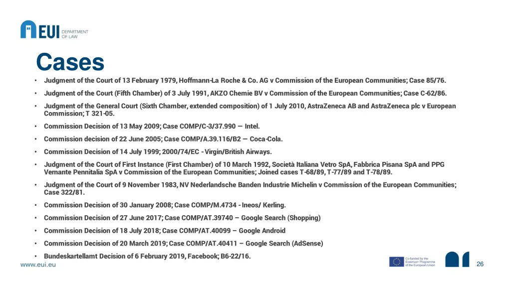 cases judgment of the court of 13 february 1979