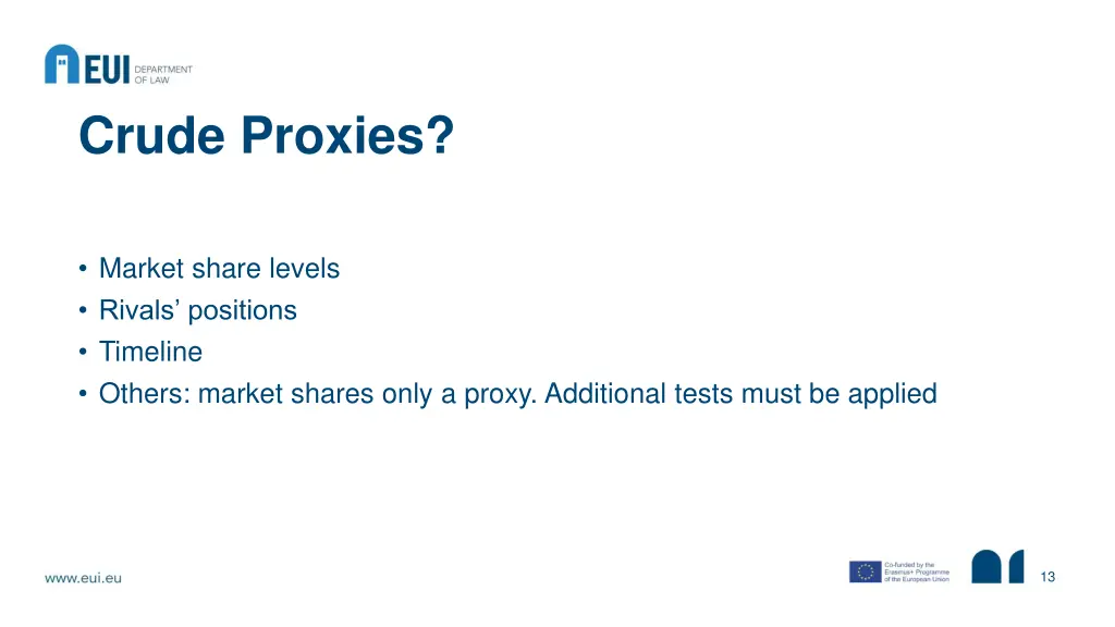 crude proxies