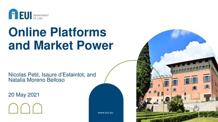 online platforms and market power