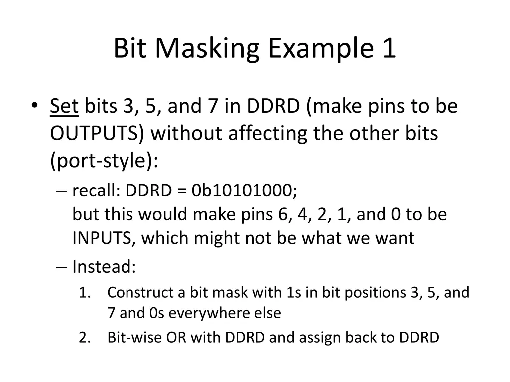 bit masking example 1