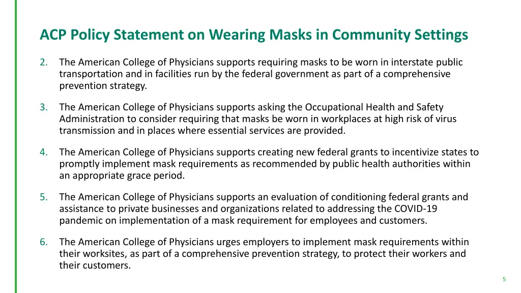 acp policy statement on wearing masks 1