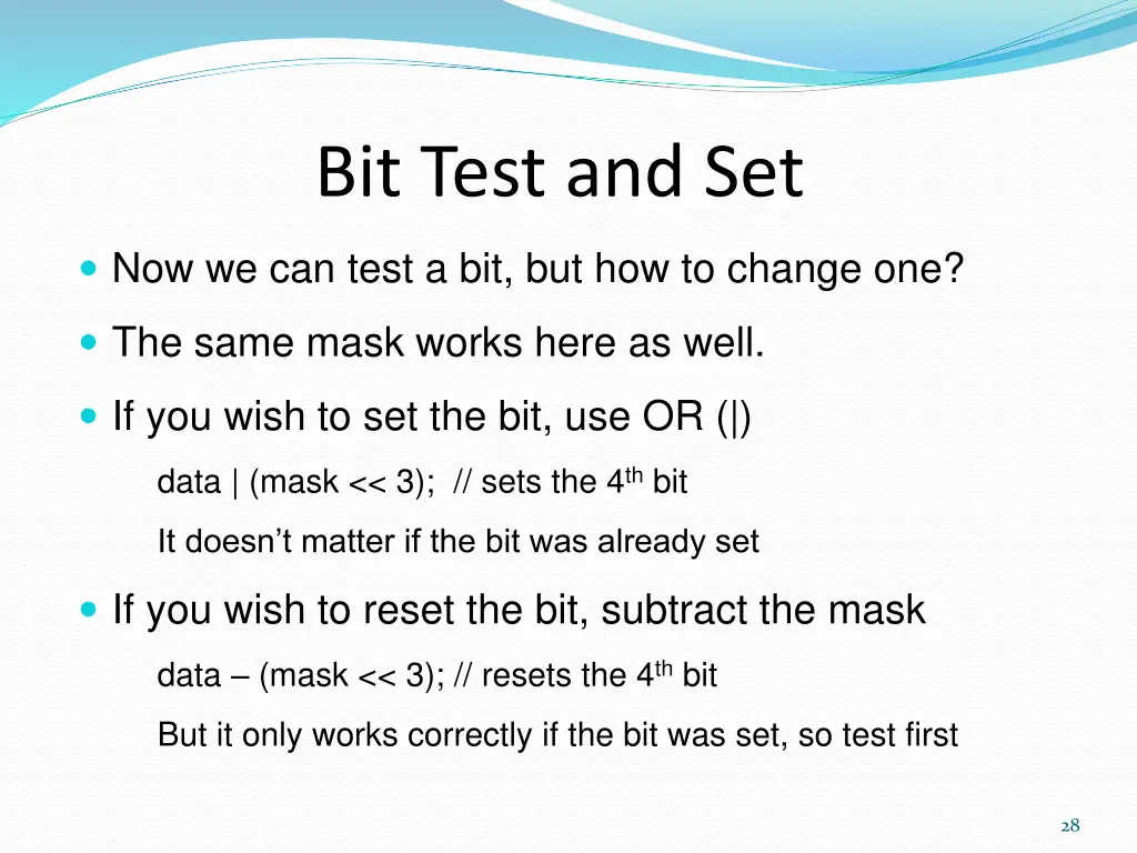 bit test and set 6