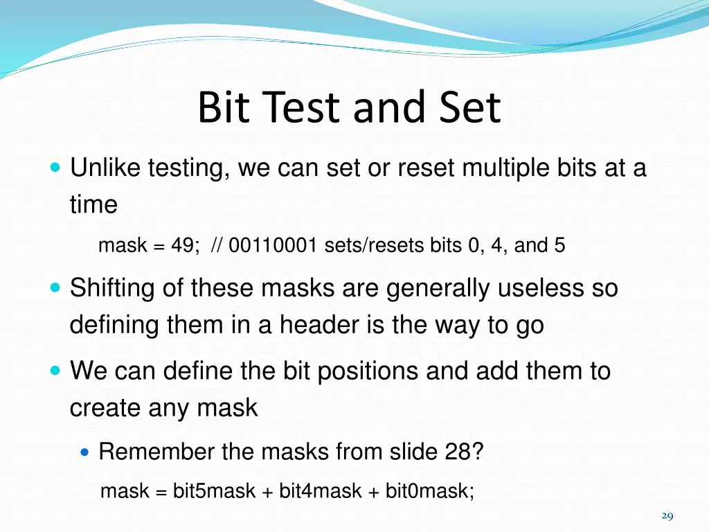 bit test and set 7