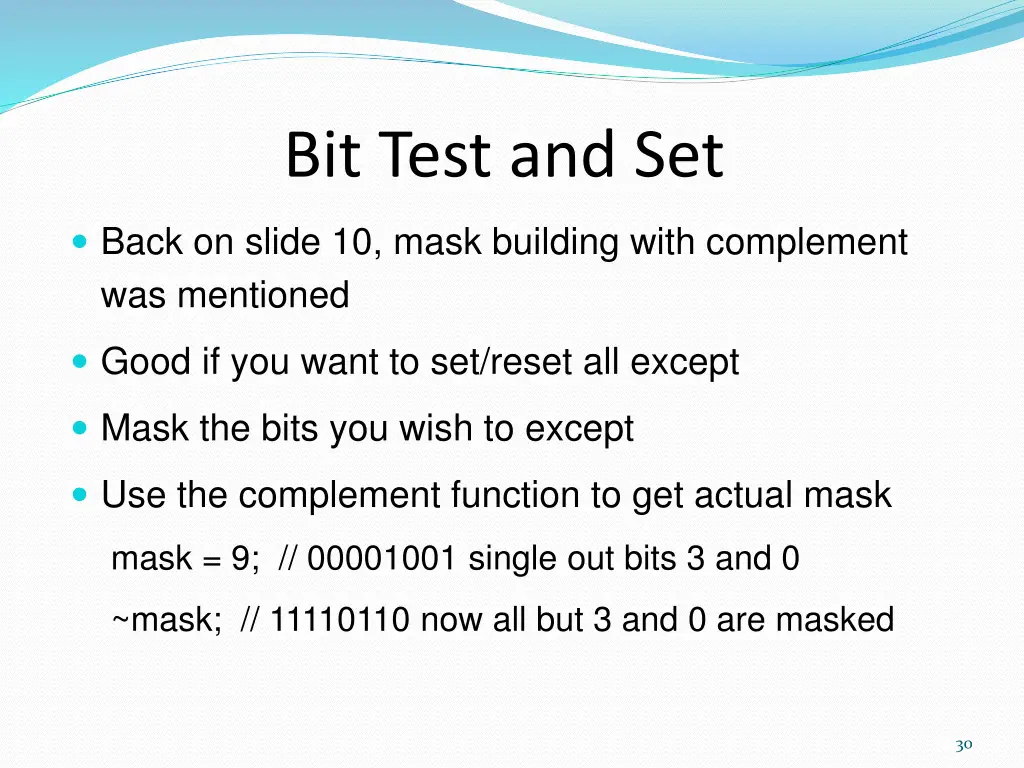 bit test and set 8