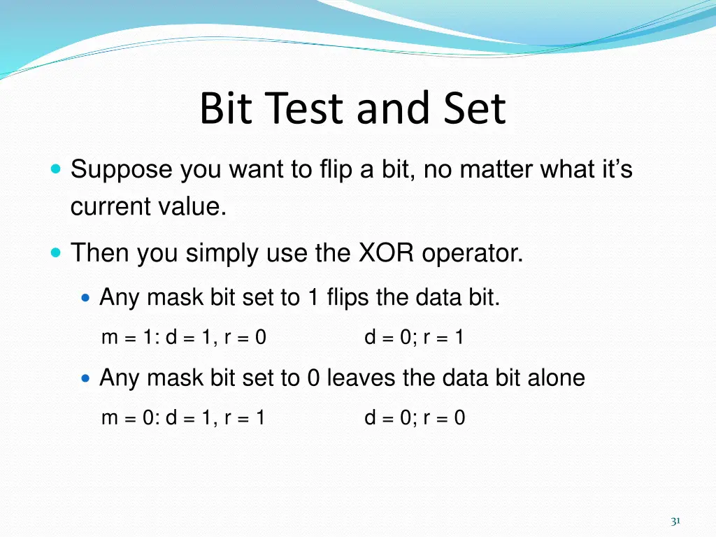 bit test and set 9