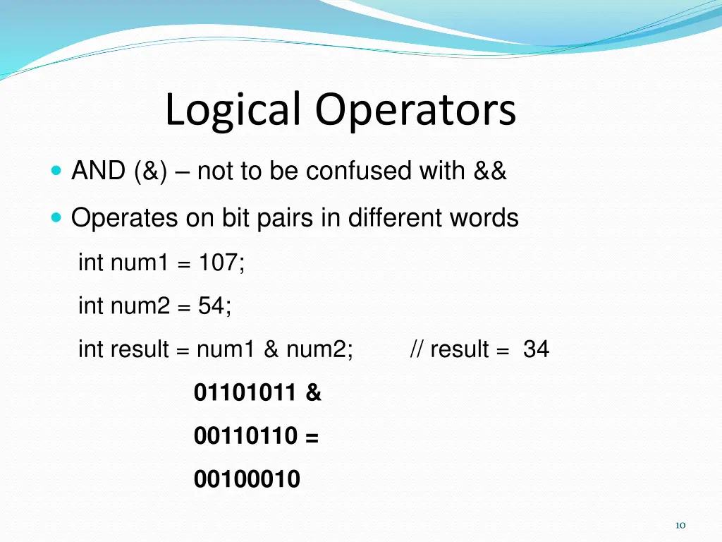 logical operators 1