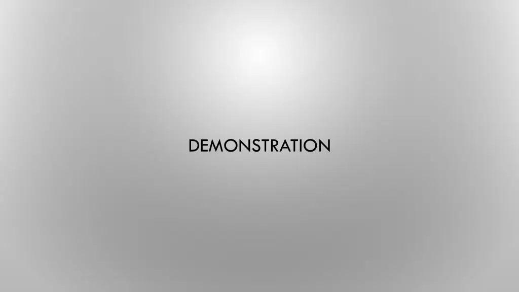 demonstration